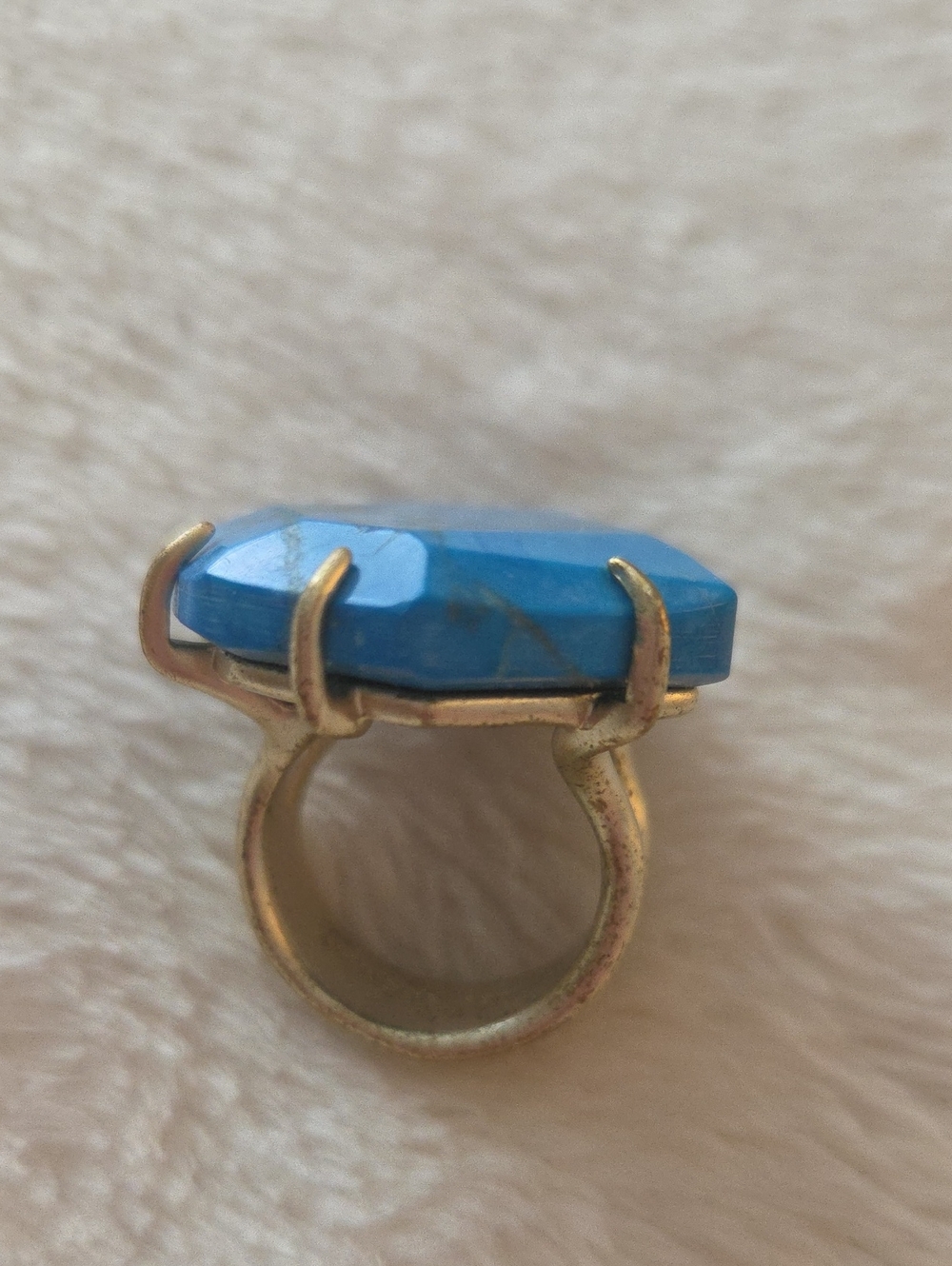 Kendra Scott Megan Cocktail Ring Aqua Howlite Size 7